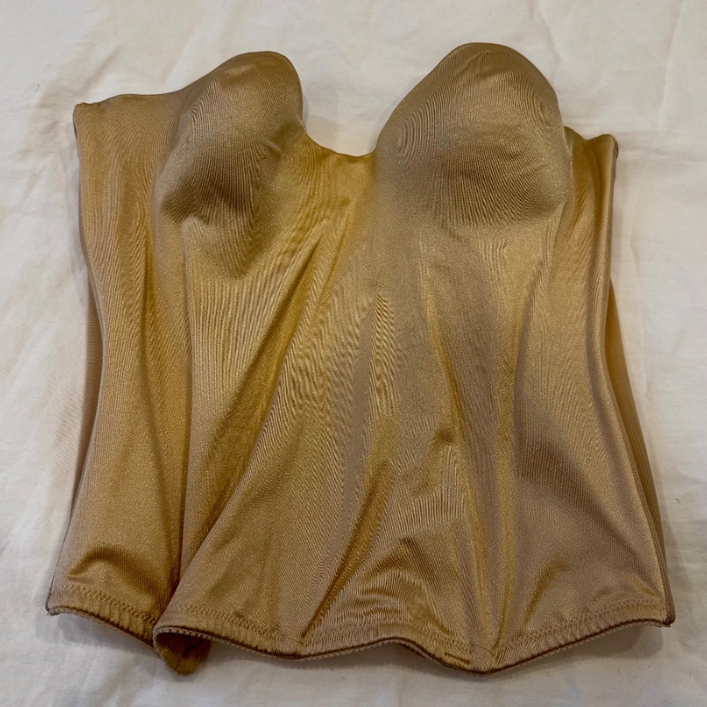 Dominique Strapless Corset Bustier | Boned | Nude | 36B | Style 8541